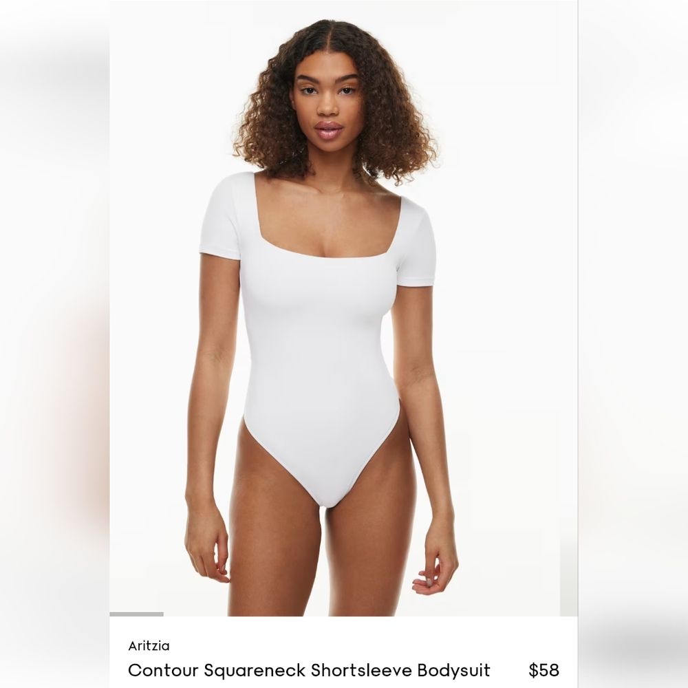 Babaton White Bodysuit